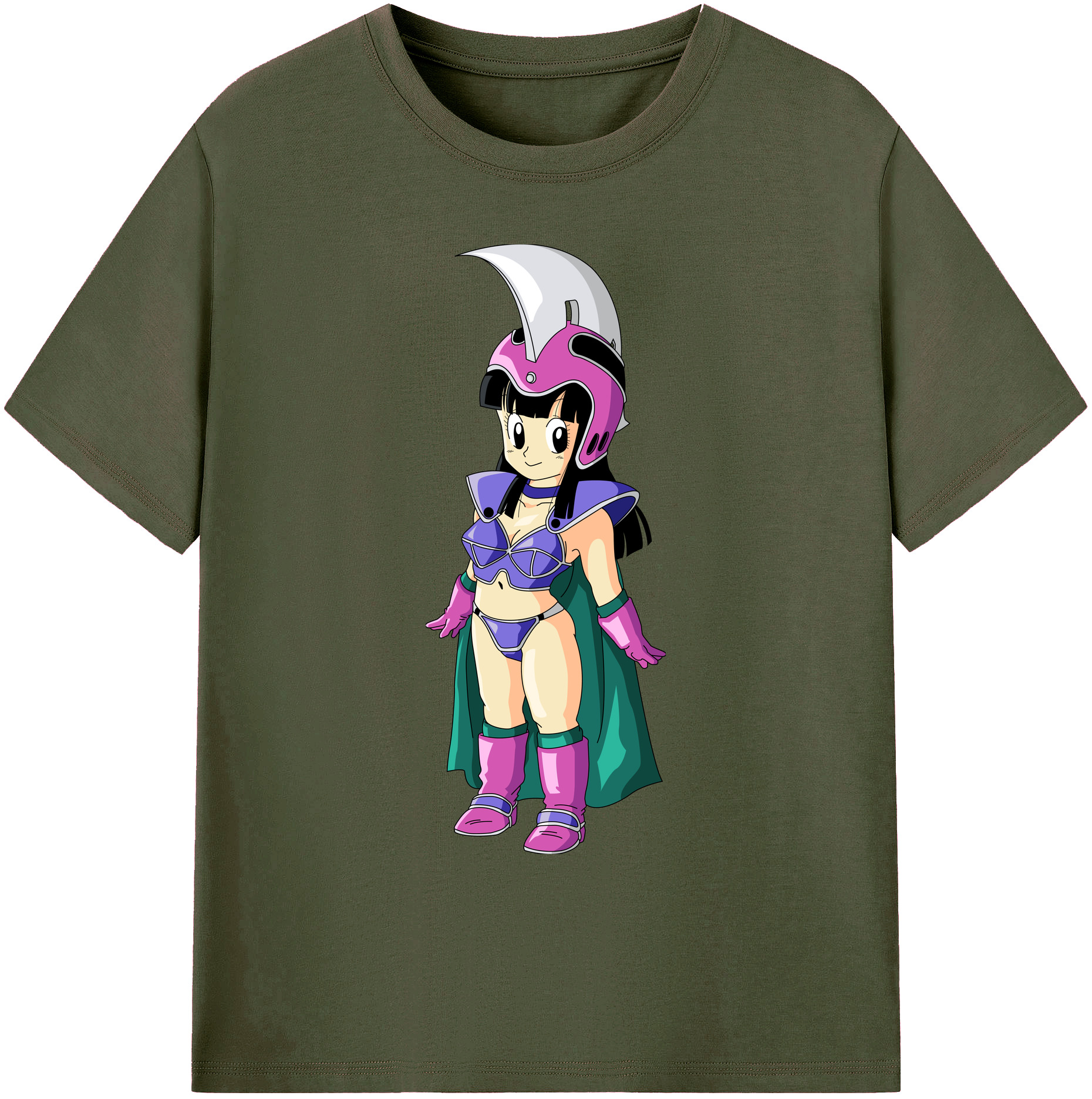 （画像用） ドラゴンボール チチ DRAGON BALL Chichi 綿100％ メンズ半袖Tシャツ｜肌触りやわらか＆通気性